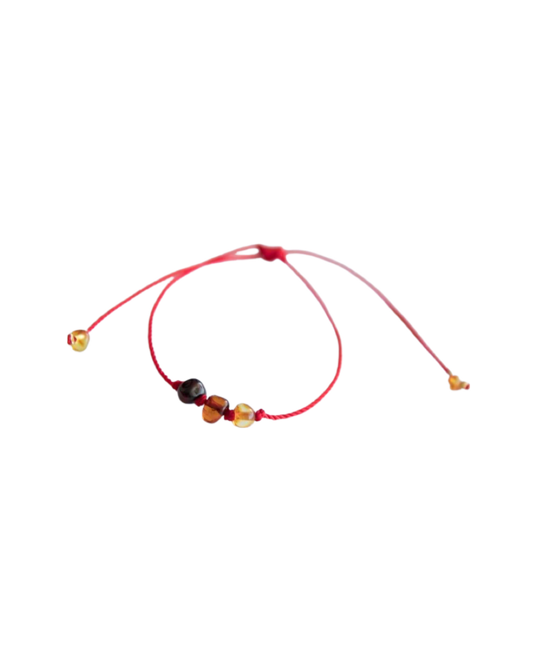 PULSERA ROJA MAULI CON ÁMBAR ADULTO - Ambar A la ru ru