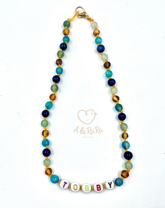 COLLAR DE ÁMBAR MASCOTAS PERSONALIZADO