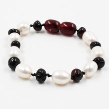 PULSERA ÁMBAR CHERRY CON PERLA DE RÍO BEBÉ / NIÑO - Ambar A la ru ru 