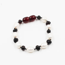 PULSERA ÁMBAR CHERRY CON PERLA DE RÍO BEBÉ / NIÑO - Ambar A la ru ru 