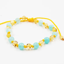 PULSERA ÁMBAR HONEY CON TURQUESA ADULTO - Ambar A la ru ru 